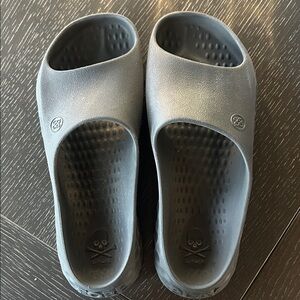 Gray Slide Sandals